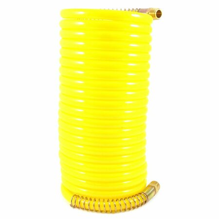 FORNEY Recoil Air Hose, Yellow, 3/8 in x 25ft 75425